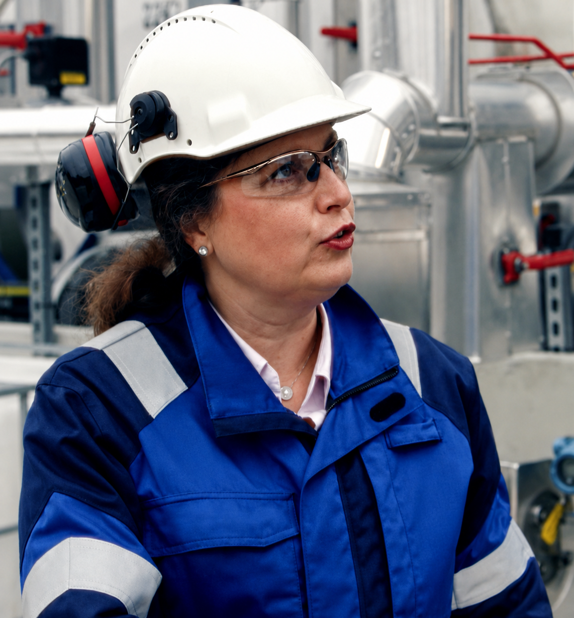 Marieke Bleyenbergh in an industrial operating environment